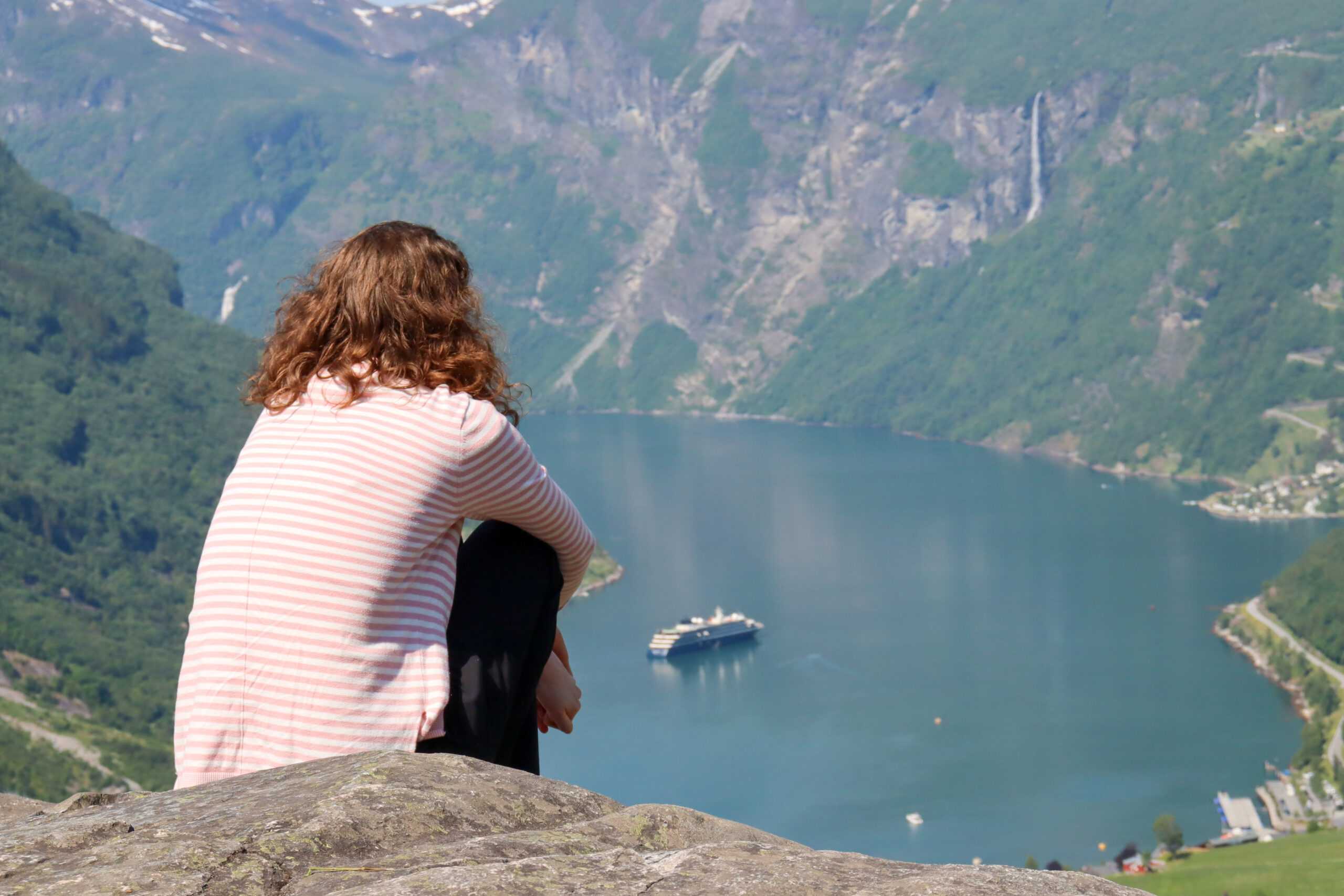 Utsyn frå Dalsnibba til Geirangerfjorden.