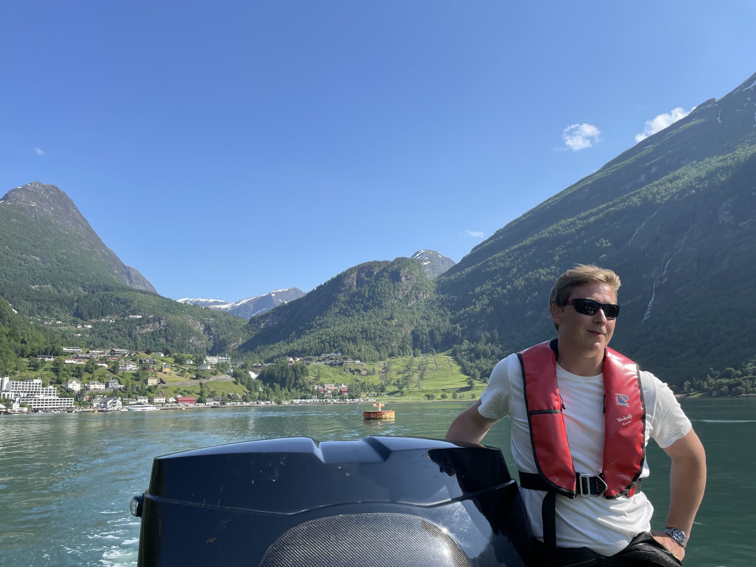 Møte med samarbeidspartnarar på Hellesylt/Geiranger.