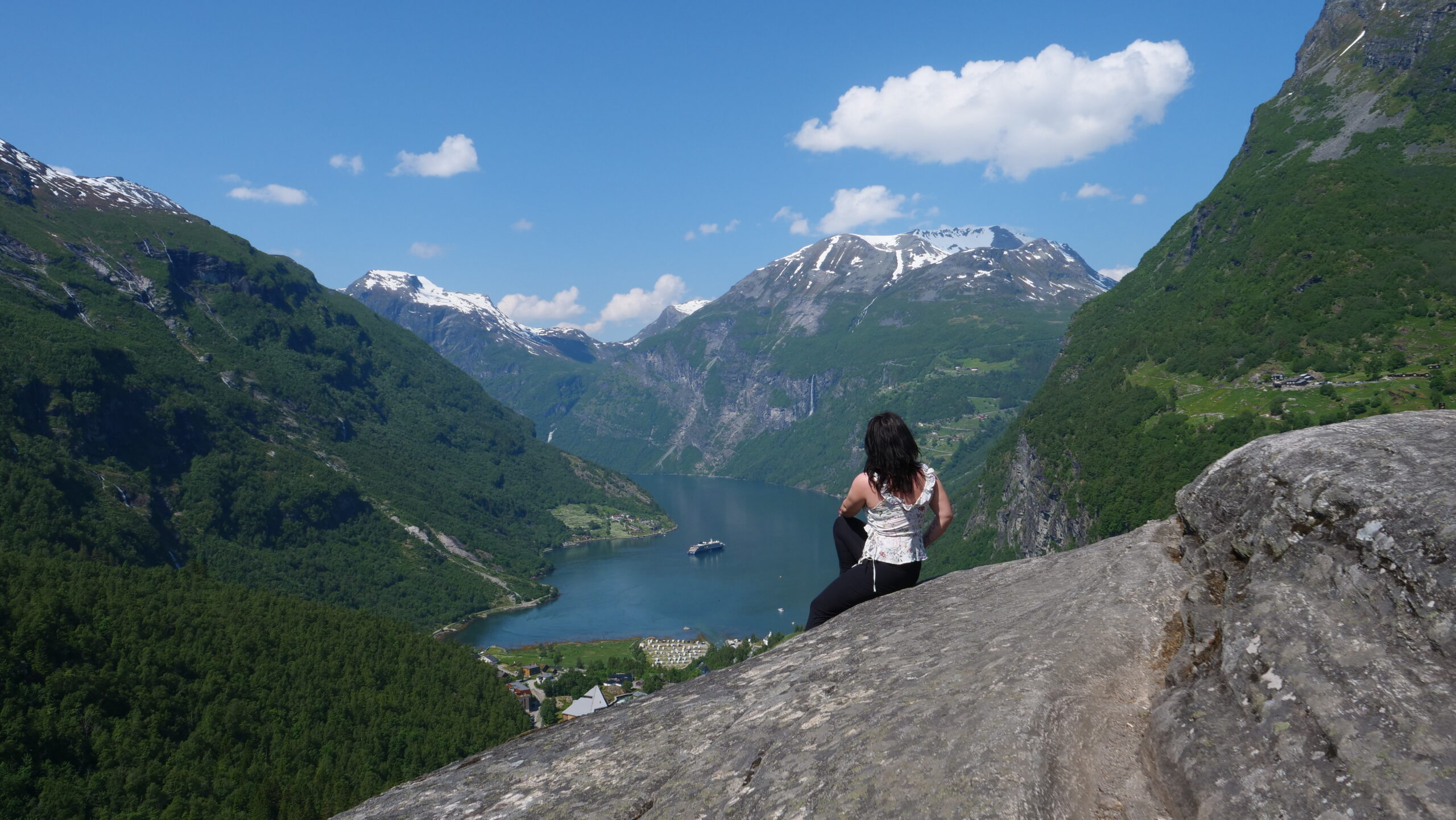 Geiranger klassisk turistmotiv.