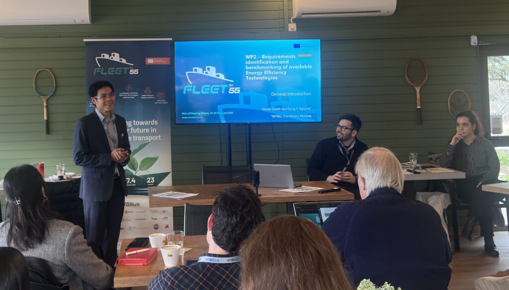 Dong Trong Nguyen, Professor at NTNU Department of Marine Technology, presenting at the STEESMAT kick off.